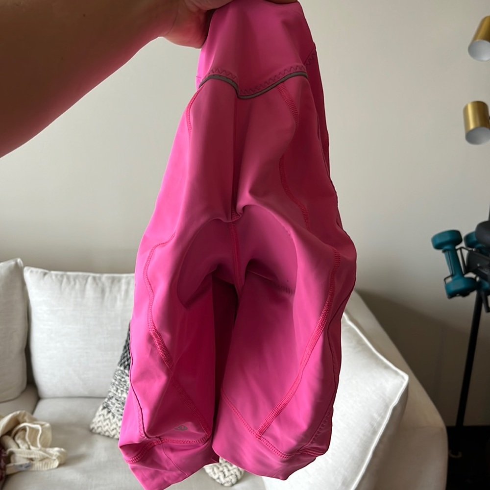 Lululemon pink padded biker shorts size 6